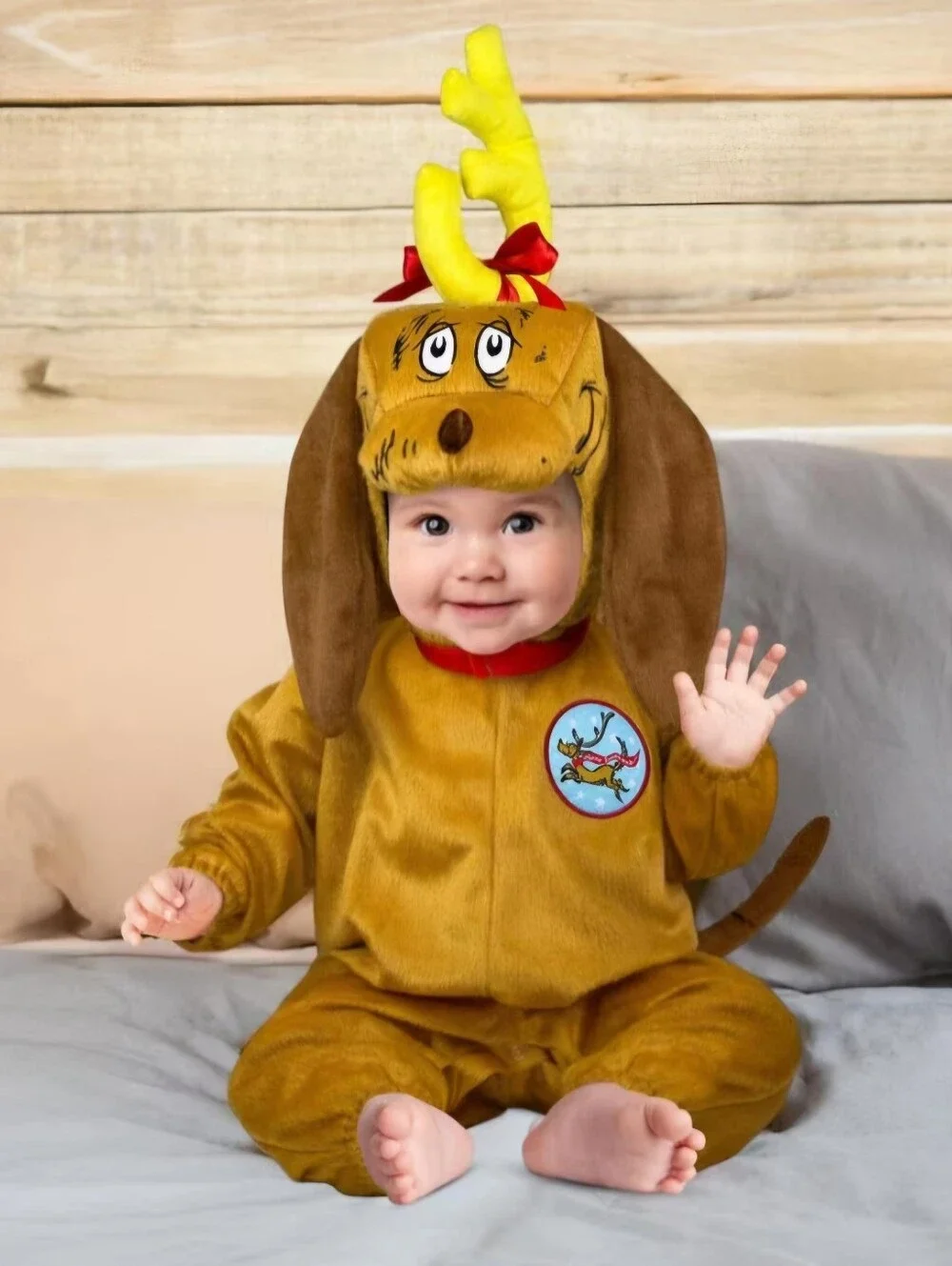 Dr. Seuss Max Grinch Baby Costume Medium 12-18 Months Halloween Christmas NIP